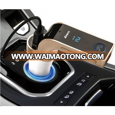 G7 wireless Bluetooth Handsfree Car Kit with USB Port Charger and FM Transmitter SD MP3 Player